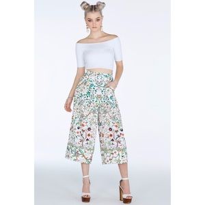 NWT Black Milk Jacobean Garden Lounge Culottes